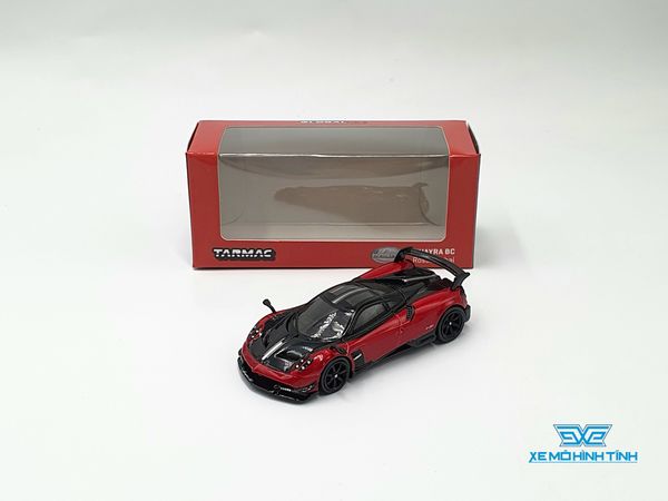 Xe Mô Hình Pagani Huayra BC 1:64 Tarmac Works ( Đỏ Đen )