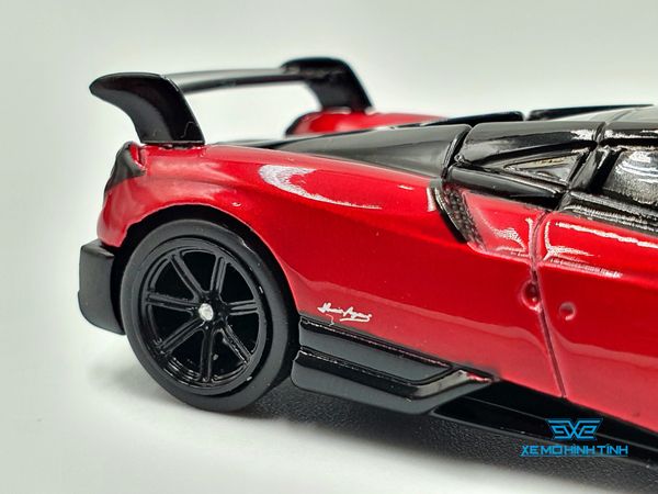 Xe Mô Hình Pagani Huayra BC 1:64 Tarmac Works ( Đỏ Đen )