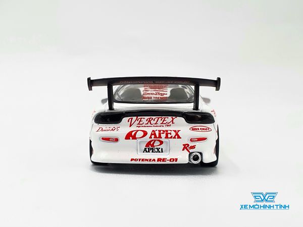 Xe Mô Hình Vertex RX-7 FD38 A'Pex D1 Project 1:64 Tarmac Works ( Trắng )