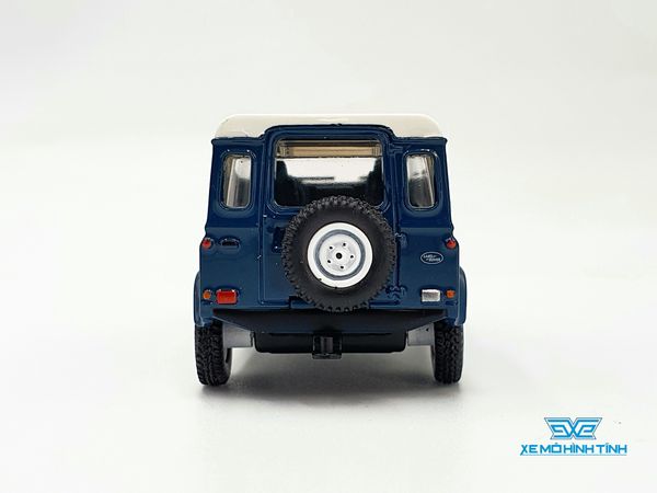 Xe Mô Hình Land Rover Defender 90 County Wagon Stratos Blue LHD 1:64 MiniGT( Xanh )