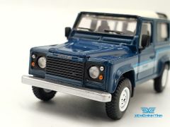 Xe Mô Hình Land Rover Defender 90 County Wagon Stratos Blue LHD 1:64 MiniGT( Xanh )