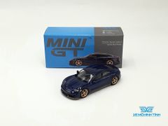 Xe Mô Hình Porsche Taycan Turbo S Gentian Blue Metallic LHD 1:64 MiniGT( Xanh )