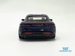 Xe Mô Hình Porsche Taycan Turbo S Gentian Blue Metallic LHD 1:64 MiniGT( Xanh )