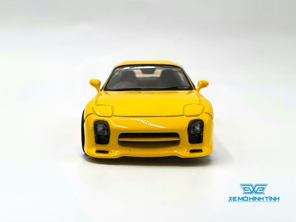 Xe Mô Hình Mazda RX-7 (FD3S) Mazdaspeed A-Spec Competition Yellow Mica 1:64 Tarmac Works ( Vàng )