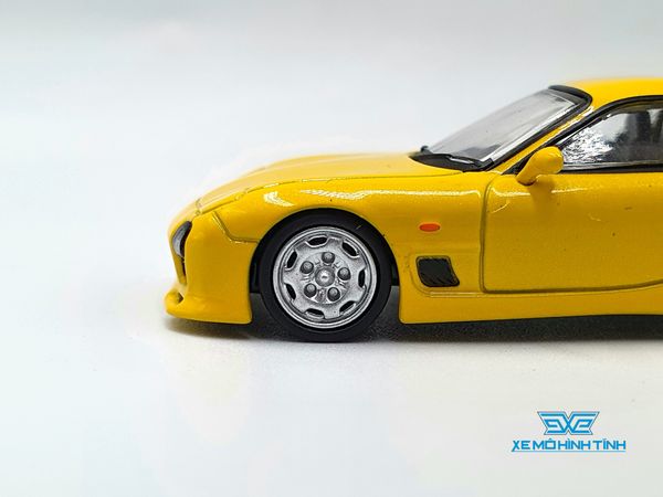 Xe Mô Hình Mazda RX-7 (FD3S) Mazdaspeed A-Spec Competition Yellow Mica 1:64 Tarmac Works ( Vàng )