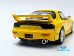 Xe Mô Hình Mazda RX-7 (FD3S) Mazdaspeed A-Spec Competition Yellow Mica 1:64 Tarmac Works ( Vàng )