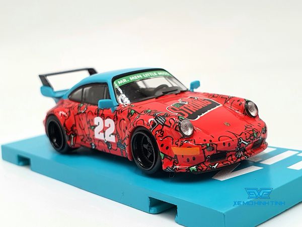 Xe Mô Hình Porsche RWB 964 Mr.Men Little Miss Mr.Strong 1:64 Tarmac Works ( Đỏ )