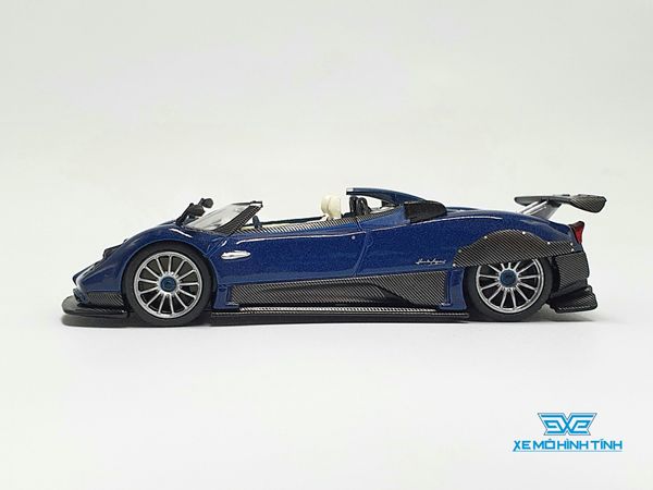 Xe Mô Hình Pagani Zonda HP Barchetta Blue Tricolore LHD 1:64 Mini GT ( Xanh Đậm)