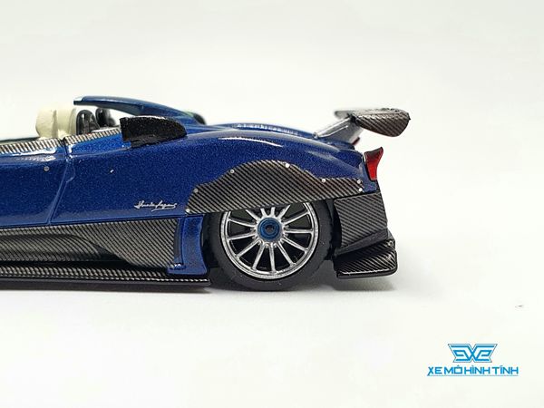 Xe Mô Hình Pagani Zonda HP Barchetta Blue Tricolore LHD 1:64 Mini GT ( Xanh Đậm)