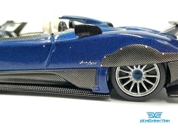 Xe Mô Hình Pagani Zonda HP Barchetta Blue Tricolore LHD 1:64 Mini GT ( Xanh Đậm)