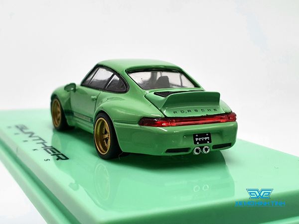 Xe Mô Hình Porsche Gunther Werks 993 Green 1:64 Tarmac Works ( Xanh Min )