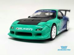 Xe Mô Hình Falken Rx-7 FD3 1:64 Tarmac Works ( Xanh Dương )