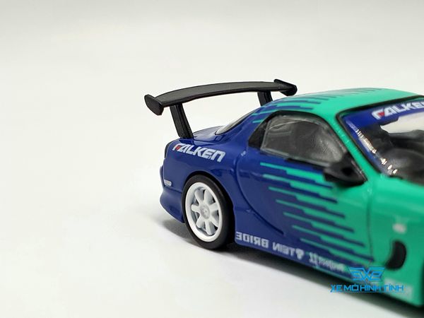 Xe Mô Hình Falken Rx-7 FD3 1:64 Tarmac Works ( Xanh Dương )