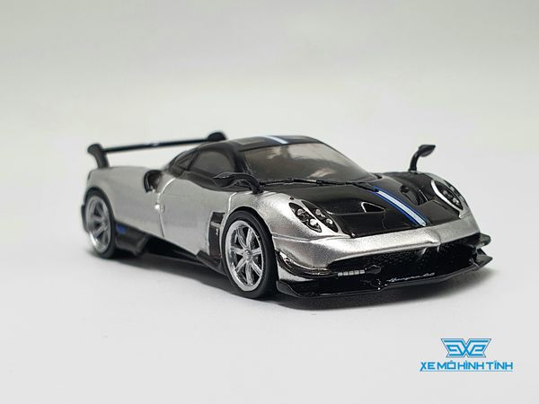 Xe Mô Hình Pagani Huayra BC Grigio Mercurio 1:64 Tarmac Works (Bạc)