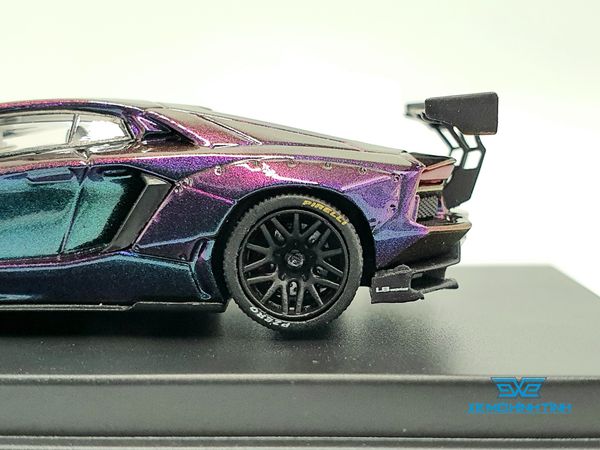 Xe Mô Hình Lamborghini Aventador LB*Performance 1:64 JEC ( Tím Biến Màu )