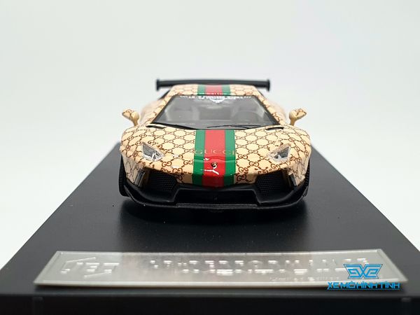 Xe Mô Hình Lamborghini Aventador LB*Performance 1:64 JEC ( Vàng Gucci )