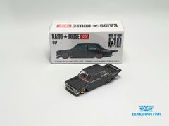 Xe Mô Hình Datsun 510 Pro Steet Greddy Gun Metal Grey 1:64 MiniGT x Kaido House ( Xám Đậm )