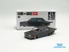 Xe Mô Hình Datsun 510 Pro Steet Greddy Gun Metal Grey 1:64 MiniGT x Kaido House ( Xám Đậm )