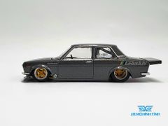 Xe Mô Hình Datsun 510 Pro Steet Greddy Gun Metal Grey 1:64 MiniGT x Kaido House ( Xám Đậm )