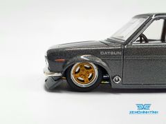 Xe Mô Hình Datsun 510 Pro Steet Greddy Gun Metal Grey 1:64 MiniGT x Kaido House ( Xám Đậm )