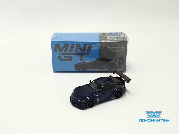 Xe Mô Hình Toyota HKS GR Supra Downshift Blue LHD 1:64 MiniGT (Xanh)