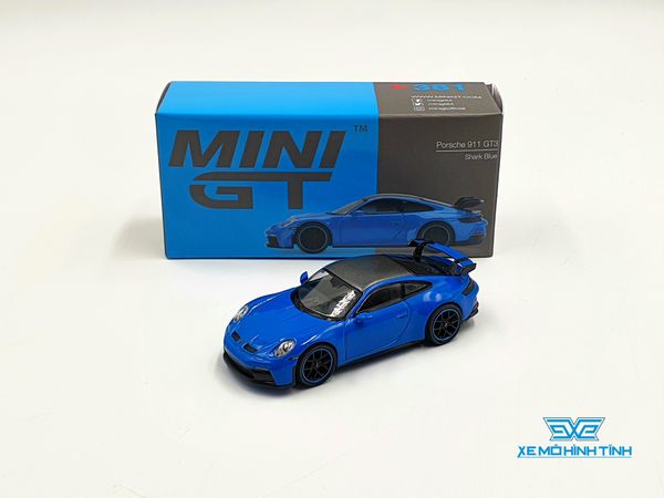 Xe Mô Hình Porsche 911 (992) GT3 Shark Blue LHD 1:64 MiniGT ( Xanh )