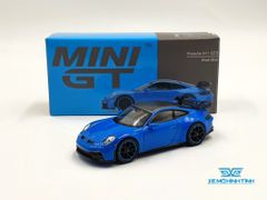 Xe Mô Hình Porsche 911 (992) GT3 Shark Blue LHD 1:64 MiniGT ( Xanh )