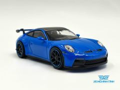 Xe Mô Hình Porsche 911 (992) GT3 Shark Blue LHD 1:64 MiniGT ( Xanh )