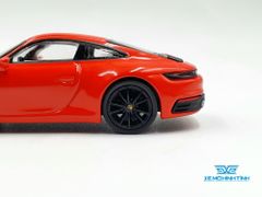 Xe Mô Hình Porsche 911 (992) Carrera 4S Lava Orange LHD 1:64 MiniGT ( Cam Đỏ )