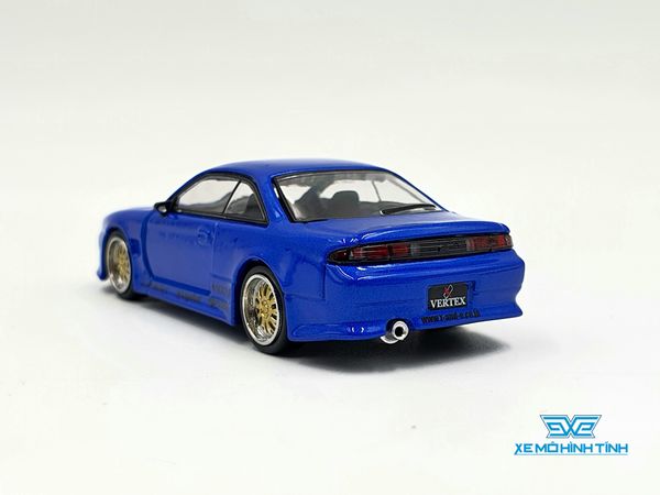 Xe Mô Hình Vertex Silvia S14 1:64 Tarmac Works ( Xanh )