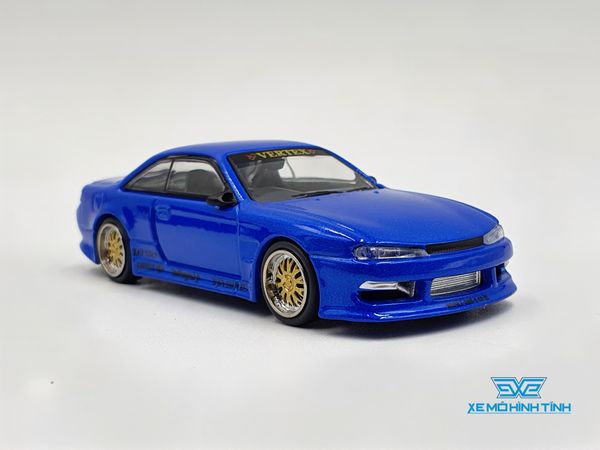 Xe Mô Hình Vertex Silvia S14 1:64 Tarmac Works ( Xanh )