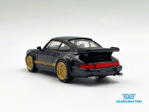 Xe Mô Hình Porsche 911 Turbo 1:64 Schuco ( Đen )