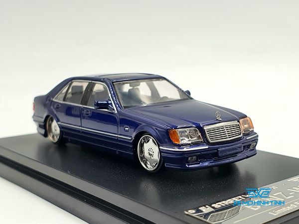 Xe Mô Hình Mercedes-Benz W140 1:64 Street Weapon ( Xanh )