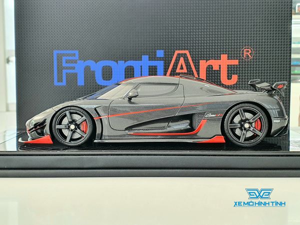 Xe Mô Hình Koenigsegg Agera RS 1:18 Frontiart ( Carbon Viền Đỏ )