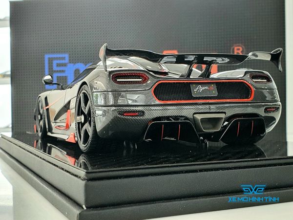 Xe Mô Hình Koenigsegg Agera RS 1:18 Frontiart ( Carbon Viền Đỏ )