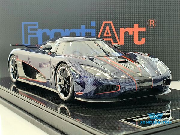 Xe Mô Hình Koenigsegg Agera R 1:18 Frontiart ( Xanh Carbon )