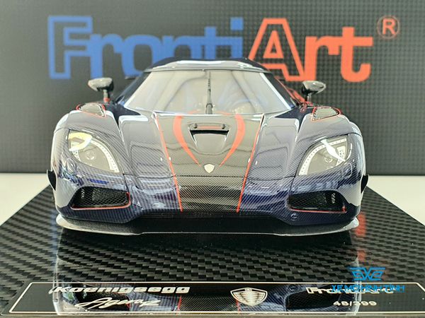 Xe Mô Hình Koenigsegg Agera R 1:18 Frontiart ( Xanh Carbon )