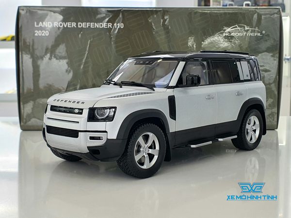 Xe Mô Hình Land Rover Defender 110 - 2020 1:18 Almost Real ( Bạc Nhám )