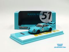 Xe Mô Hình Porsche RWB Backdate 1:64 Tarmac Works ( Xanh Min )
