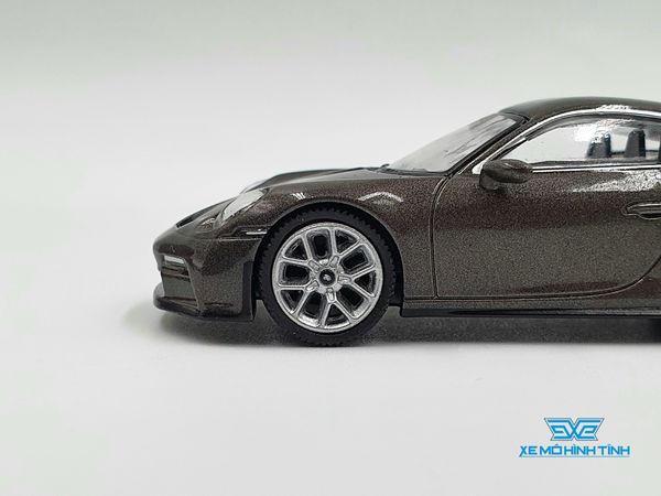 Xe Mô Hình Porsche 911 (992) GT3 Touring Agate Grey Metallic LHD 1:64 MiniGT ( Xám Đậm )