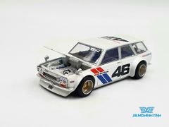 Xe Mô Hình Datsun Kaido 510 Wagon Bre V2 #46 1:64 MiniGT x Kaido House ( Trắng) )