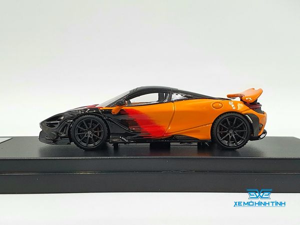 Xe Mô Hình McLaren 765LT 1:64 LCD ( Cam Đen )