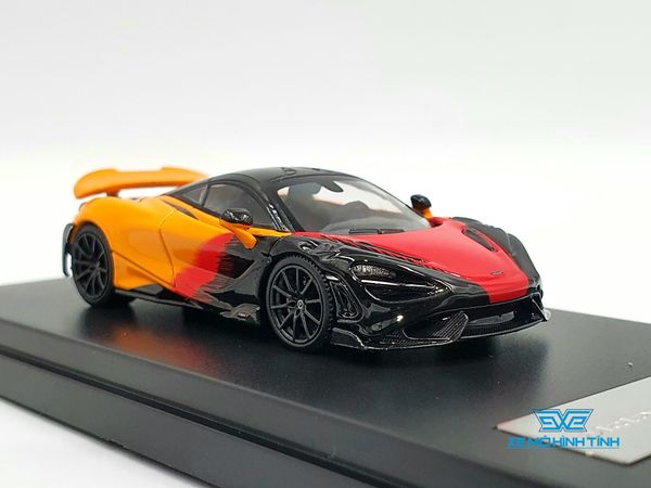 Xe Mô Hình McLaren 765LT 1:64 LCD ( Cam Đen )