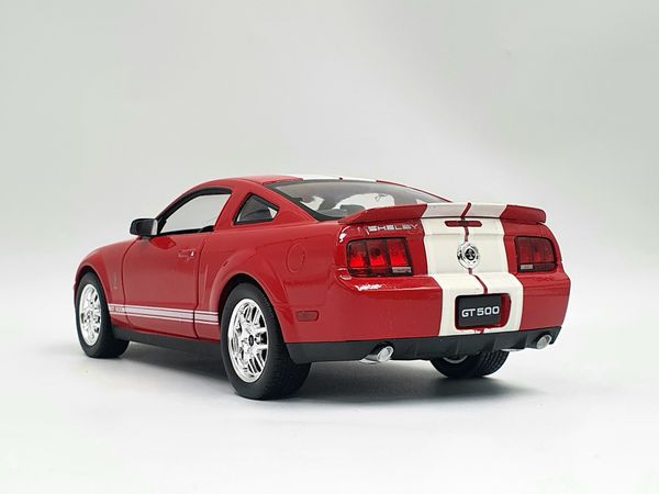 XE MÔ HÌNH FORD MUSTANG GT500 1:24 WELLY (ĐỎ)