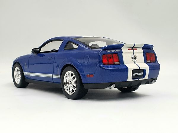 XE MÔ HÌNH FORD MUSTANG GT500 1:24 WELLY (XANH)