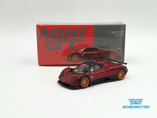 Xe Mô Hình Pagani Zonda F Rosso Dubai LHD 1:64 MiniGT ( Đỏ )