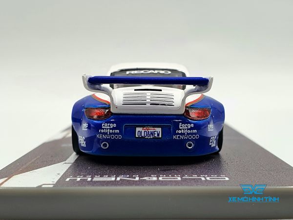 Xe Mô Hình Porsche Old & New 997 Blue & White #1 1:64 Tarmac Works ( Trắng Xanh )