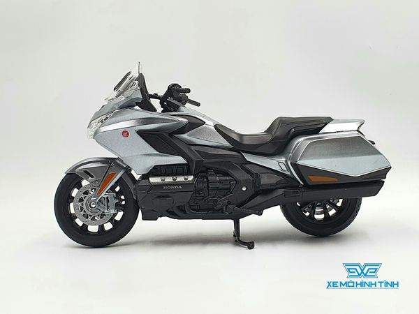 Xe Mô Hình Honda Gold Wing 2020 1:12 Welly ( Bạc )