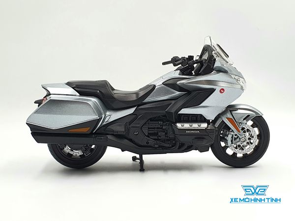 Xe Mô Hình Honda Gold Wing 2020 1:12 Welly ( Bạc )