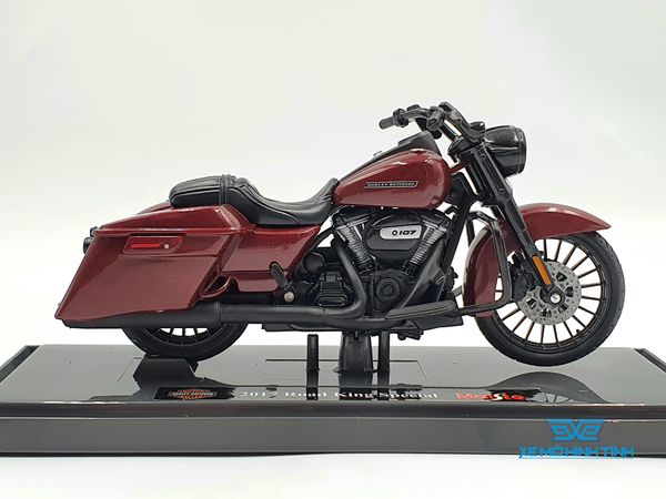 Xe Mô Hình Harley Davison 2017 Road King SPECIAL 1:18 Maisto ( Đỏ Tía )